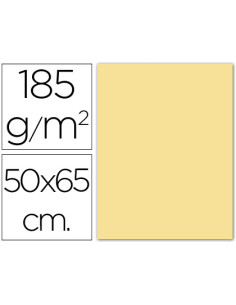 Cartulina guarro crema 50x65 cm 185 gr