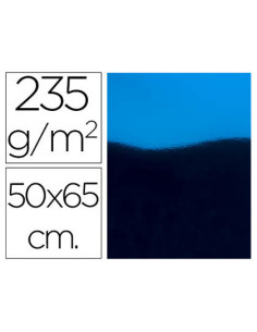 Cartulina liderpapel 50x65 cm 235g/m2 metalizada azul