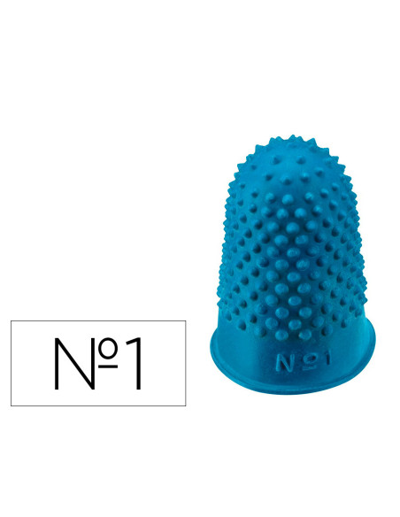 Dediles q-connect goma nº1 20-22 mm diametro caja de 12 unidades color azul
