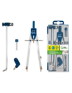 Compas liderpapel micrometrico bk-304 con adaptador y alargadera
