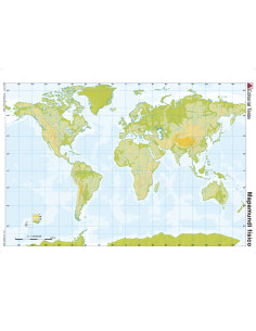 Mapa mudo color din a4 planisferio fisico 2