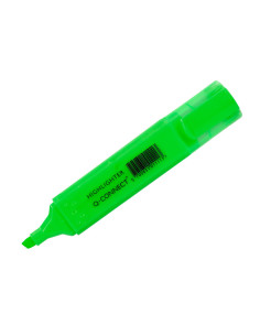 Rotulador q-connect fluorescente verde punta biselada 2