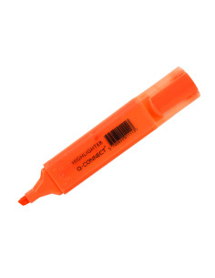 Rotulador q-connect fluorescente naranja punta biselada 2
