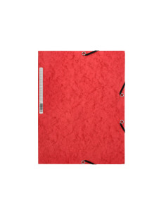 Carpeta q-connect gomas kf02165 carton simil prespan solapas 320x243 mm roj0 2