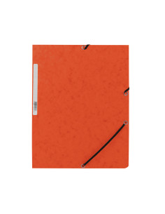 Carpeta q-connect gomas kf02170 carton simil-prespan solapas 320x243 mm naranja 2
