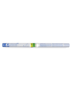 Rollo plastico adhesivo liderpapel 0,50x3 mt. 8o micras forralibros removible 2