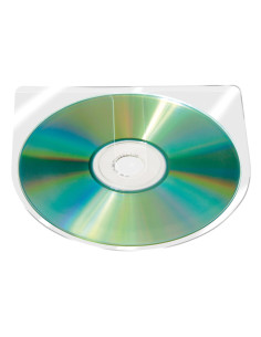 Funda autoadhesiva para cd q-connect sin solapa pack de 10 unidades 2