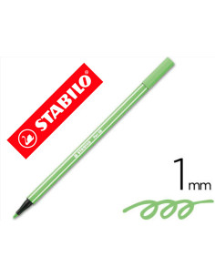Rotulador stabilo acuarelable pen 68 verde hielo punta gruesa 1mm