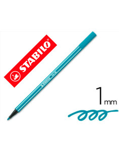 Rotulador stabilo acuarelable pen 68 turquesa punta gruesa 1mm