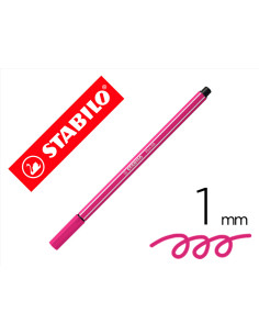 Rotulador stabilo acuarelable pen 68 rosa punta gruesa 1mm