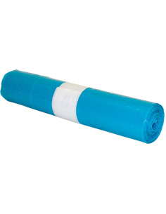 Bolsa basura industrial azul 70x90cm galga 110 rollo de 10 unidades 2