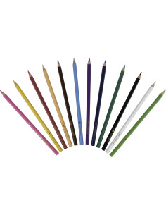 Lapices de colores acuarelables liderpapel caja de 12 unidades colores surtidos 2