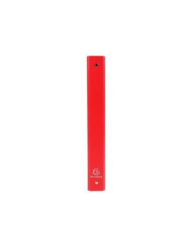Carpeta de 4 anillas 30mm redondas exacompta din a4 carton forrado rojo