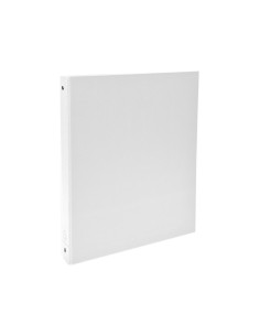 Carpeta de 4 anillas 30mm redondas exacompta din a4 carton forrado blanco 2