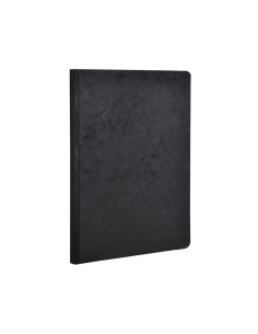 Libreta age-bag tapa cartulina lomo cosido cuadro 5 mm 96 hojas color negro 148x210 mm 2