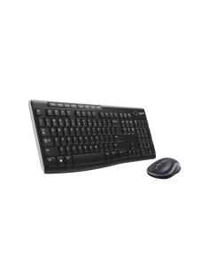 Set teclado + raton logitech mk270 inalambrico negro 2