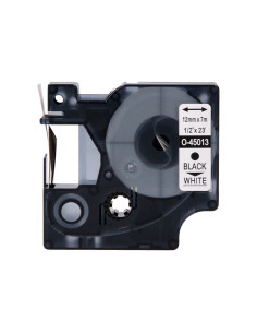 Cinta q-connect 1000 negro-blanco 12mm x 7mt dymo 2