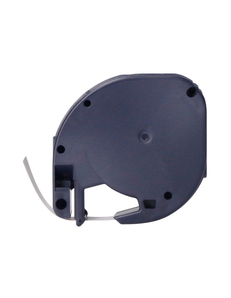 Cinta q-connect 12mm x 4mt negro-rojo cosmico para maquina letratag