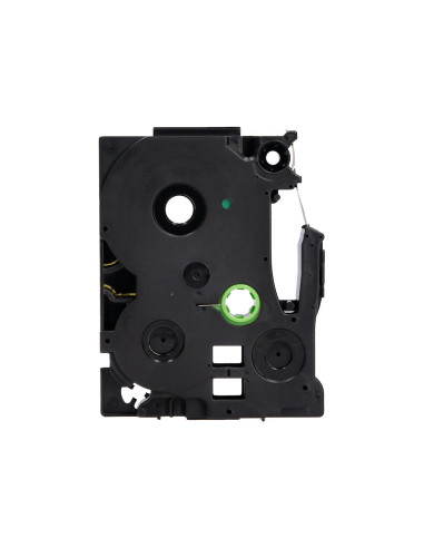 Cinta q-connect tze-631 amarillo-negro 12mm longitud 8 mt
