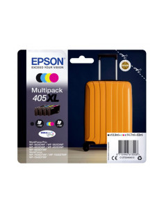 Ink-jet epson 405 xl wf-3820dwf / wf-4820dwf / wf-7830dtwf / wf-7840dtwf alta capacidad pack de 4 2