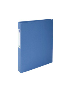 Carpeta de 4 anillas 30 mm redondas exacompta clean safe din a4 carton forrado azul 2