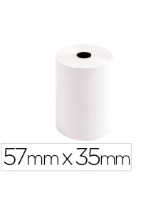 Rollo sumadora exacompta safe contact termico 57 mm x 35 mm 44 g/m2