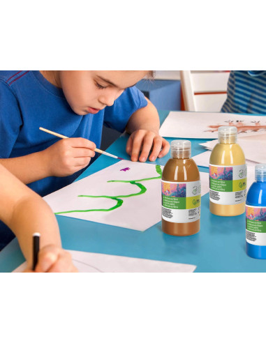 Pintura acrilica liderpapel bote de 250 ml marron