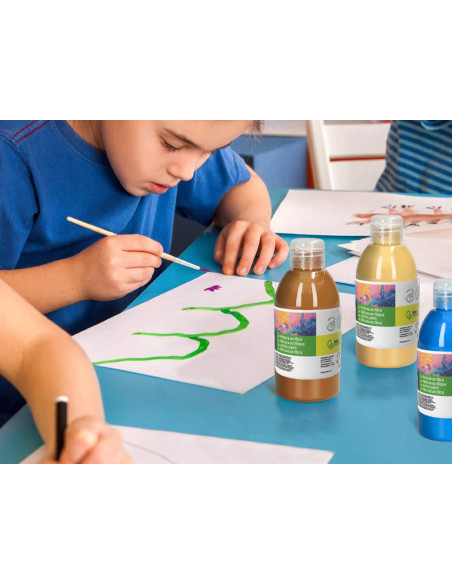 Pintura acrilica liderpapel bote de 250 ml verde