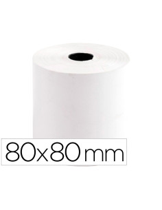 Rollo sumadora termico greening 80 mm ancho x 80 mm diametro sin bisfenol a papel de 70 g/m2