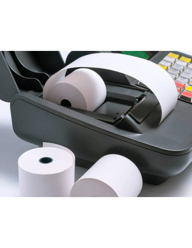 Rollo sumadora termico greening 80 mm ancho x 80 mm diametro sin bisfenol a papel de 70 g/m2