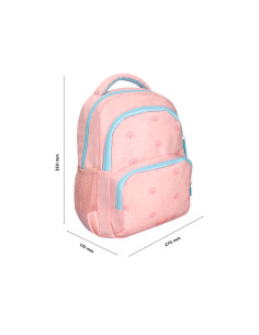 Mochila escolar liderpapel multibolsillo infantil rosa rainbows 350x110x270 mm 2