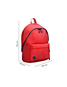 Mochila antartik basic pack con bolsillo para portatil granate 20 l 300x160x420 mm 2