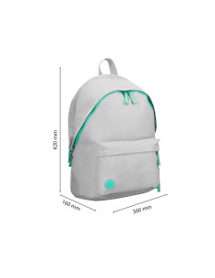 Mochila antartik basic pack con bolsillo para portatil gris 20 l 300x160x420 mm 2
