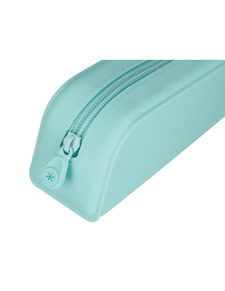 Estuche portatodo antartik prisma silicona soft rectangular 185x50x75 mm menta