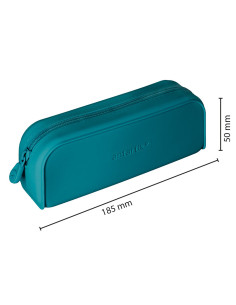 Estuche portatodo antartik prisma silicona soft rectangular 185x50x75 mm color turquesa 2