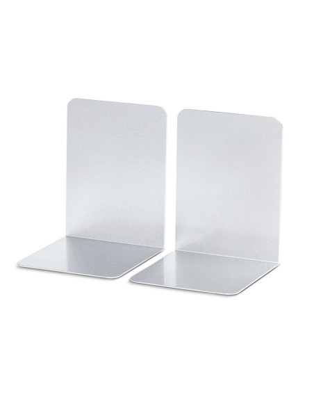 Apoyalibros metalico maul aluminio 100x100x130 mm pack de 2 unidades