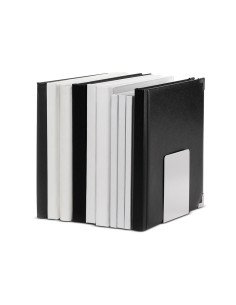 Apoyalibros metalico maul aluminio 100x80x100 mm pack de2 unidades 2