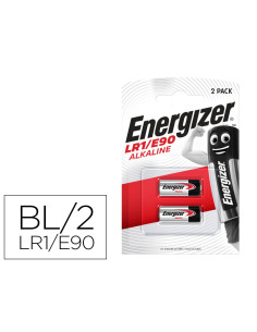 Pila energizer alcalina especialidad lr1 blister de 2 unidades