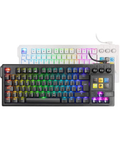 Teclado Gaming Mecánico Mars Gaming MK-MASTER/ Switch Rojo/ Negro/ Incluye SmartDeck