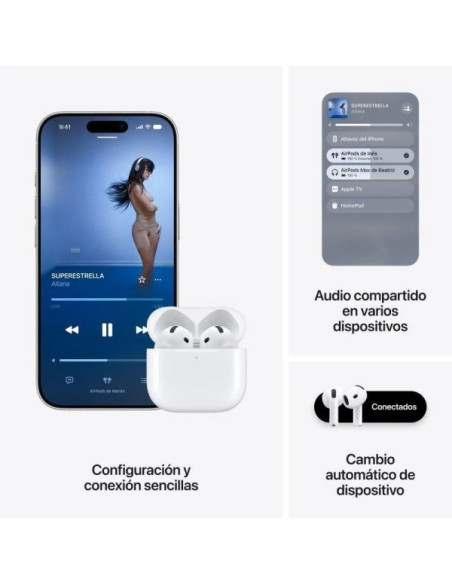 Apple AirPods 5 - Cancelacion Activa de Ruido - USB-C - Color Blanco