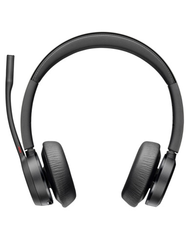 HP Poly Voyager 4320 UC M Auriculares con Microfono Bluetooth - Almohadillas Acolchadas - Controles en Auricular- Color Negro