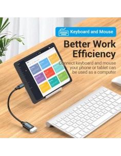 Adaptador USB 3.1 Tipo-C Vention CCVBB/ USB Tipo-C Macho - USB Hembra 2