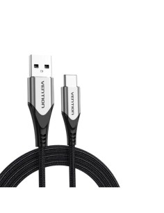 Cable USB 2.0 Tipo-C Vention CODHF/ USB Macho - USB Tipo-C Macho/ Hasta 60W/ 480Mbps/ 1m/ Gris 2