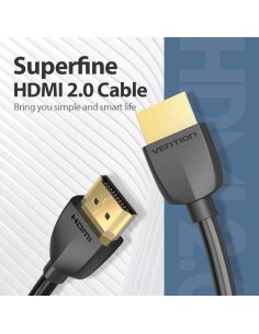 Cable HDMI 2.0 4K Portatil Vention AAIBH/ HDMI Macho - HDMI Macho/ 2m/ Negro 2