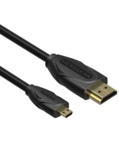 Cable HDMI Vention VAA-D03-B200/ HDMI Macho - Micro HDMI Macho/ 2m/ Negro 2