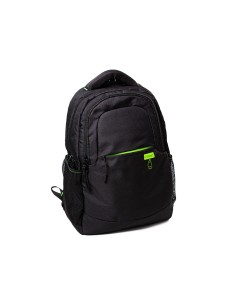 Mochila para portatil q-connect 15,6 " negra con asa 2 bolsillos exteriores 320x430x140 mm