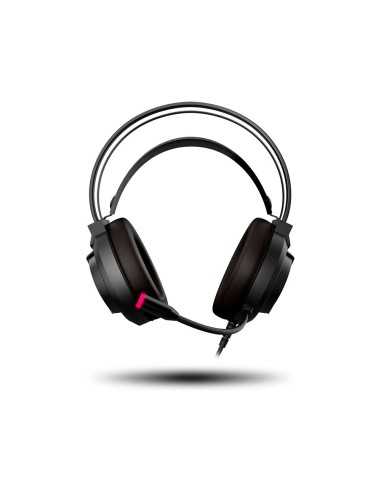 Auricular krom kappa gaming estereo con microfono flexible iluminacion led rgb rainbow longitud cable 210 cm