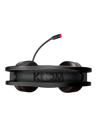 Auricular krom kappa gaming estereo con microfono flexible iluminacion led rgb rainbow longitud cable 210 cm