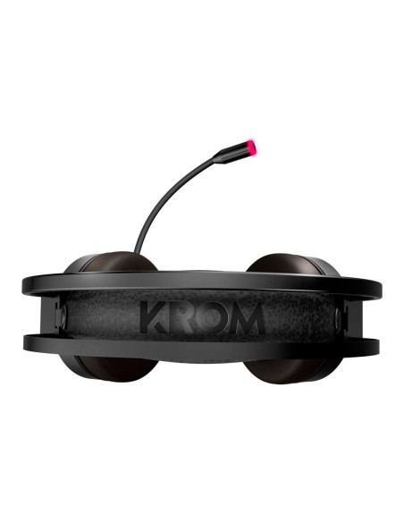 Auricular krom kappa gaming estereo con microfono flexible iluminacion led rgb rainbow longitud cable 210 cm