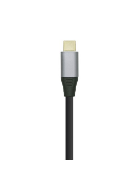 Cable Conversor Aisens A109-0393/ USB Tipo-C Macho - HDMI Macho/ Hasta 27W/ 1250Mbps/ 1.8m/ Negro